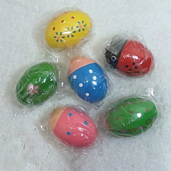 Kids Wooden Easter Egg Shakers - Picture 2 of 6